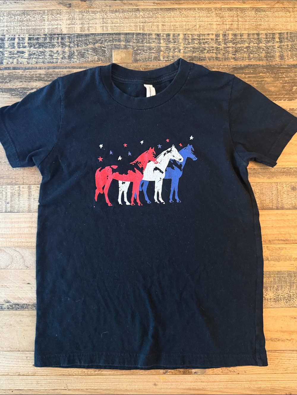 Girls M (10-12) horse tee